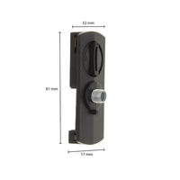 1-FASE RAIL SLIM FIT ADAPTER ZWART