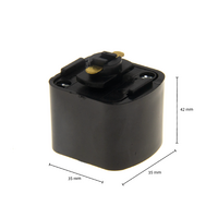 1-fase rail | Vierkante pendeladapter voor hanglamp | zwart