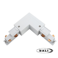 DALI 3-fase rail L-connector buitenhoek | Wit