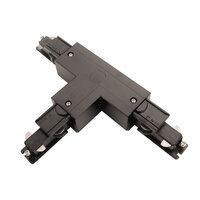 DALI 3-fase rail T-connector links 1 | Zwart