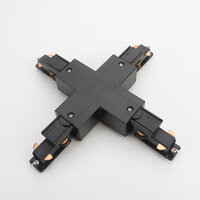 DALI 3-fase rail | X-vorm connector | Zwart | EURTRAC maat