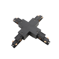 DALI 3-fase rail | X-vorm connector | Zwart | EURTRAC maat
