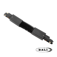 DALI 3-fase rail | Flexibele connector | Zwart | EURTRAC maat
