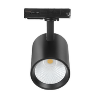 1-fase railspot 10W zwart met instelbare lichtkleur (3000K-4000K-5700K)