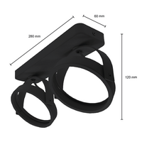 AR111 Opbouwarmatuur | 2x GU10 Fitting | Zwart