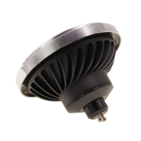 LED AR111 GU10 Spot | Zwart | 15W | 24&deg;