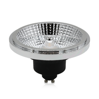LED AR111 GU10 Spot | Zwart | 12W | 2700K | 45&deg;