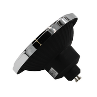 LED AR111 GU10 Spot | Zwart | 12W | 2700K | 45&deg;