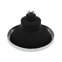 LED AR111 GU10 Spot | Zwart | 12W | 2700K | 45&deg;