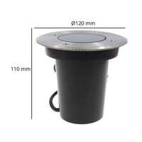 LED Grondspot 120mm | GU10 Fitting | Rond | IP67