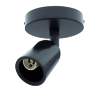 Plafondarmatuur Locaste | 1x GU10 | Zwart