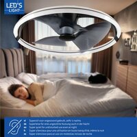 Deckenventilator XL mit LED | &Oslash;736 mm | 65W | Fernbedienung