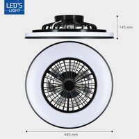 Plafondventilator met LED Verlichting | 51 cm | Afstandsbediening