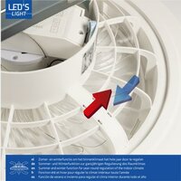 Ceiling Fan with LED Light | 48 cm | Mechanical