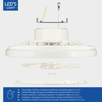 Ceiling Fan with LED Light | 48 cm | Mechanical