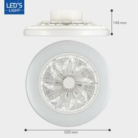 Ceiling Fan with LED Light | 48 cm | Mechanical