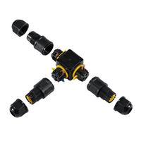 Waterdichte 3-weg kabelconnector voor buitengebruik | IP68 | Voor kabels 4&ndash;11 mm