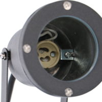  Buitenlamp op Grondpin met GU10 Fitting | IP65 | Zwart