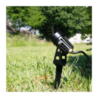 Grondspot met Grondpin | 5W LED | 5000K | IP65 | Zwart