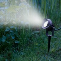 Gartenstrahler mit Erdspie&szlig; | 9W RGB LED | IP65 | Schwarz