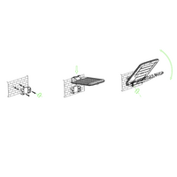  LED Solar Straatlamp 1800lm | 6000K | Met Bewegings- &amp; Daglichtsensor