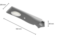Solar LED Straatlamp met Sensor &ndash; 15W 5000K Daglicht