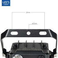 LED floodlight met sensor 30W 4000K 4200lm IP65 Zwart