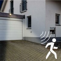 LED floodlight met sensor 50W 4000K 7000lm IP65 Zwart