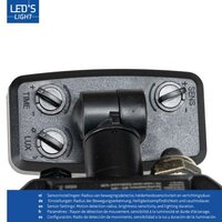 LED floodlight met sensor 50W 4000K 7000lm IP65 Zwart