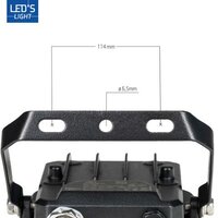 LED floodlight met sensor 50W 4000K 7000lm IP65 Zwart