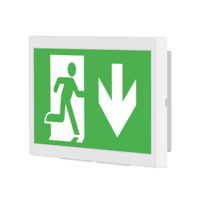 Noodverlichting muur inbouw/opbouw wit 3W