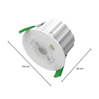 LED opbouw noodverlichting wit 3W