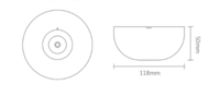 LED noodverlichting inbouwspot 3W wit