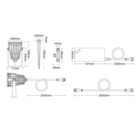 Complete set met instelbare lichtkleur en eenvoudig plug &amp; play ontwerp