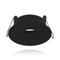 GU10 inbouwarmatuur | Zaagmaat &Oslash;68 mm | Zwart | Waterdicht (IP65) | Kantelbaar