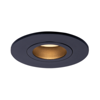 GU10 inbouwarmatuur | Zaagmaat &Oslash;68 mm | Zwart | Waterdicht (IP65) | Kantelbaar
