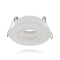 GU10 inbouwarmatuur | Zaagmaat &Oslash;68 mm | Wit | Waterdicht (IP65) | Kantelbaar