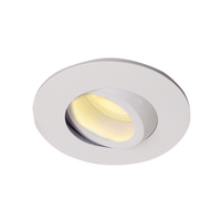 GU10 inbouwarmatuur | Zaagmaat &Oslash;68 mm | Wit | Waterdicht (IP65) | Kantelbaar