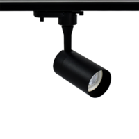 Modern 1-fase railsysteem zwart | 1m rail inclusief 4 spots GU10