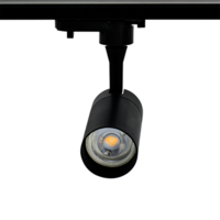 Modern 1-fase railsysteem zwart | 1m rail inclusief 4 spots GU10