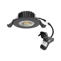 LED inbouwspot 6W zwart dimbaar | 600lm | Instelbare lichtkleur IP65