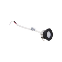 LED inbouwspot 1.5W zwart dimbaar | 60lm | 3000K warm wit IP44