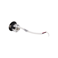 LED inbouwspot 1.5W zwart dimbaar | 60lm | 3000K warm wit IP44