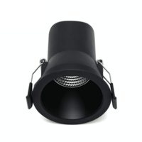 LED inbouwspot 6W zwart dimbaar | 435lm | 4000K neutraal wit IP44