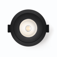 LED inbouwspot 6W zwart dimbaar | 435lm | 4000K neutraal wit IP44