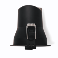 LED inbouwspot 9W zwart dimbaar | 660lm | 3000K warm wit IP44