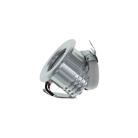 LED mini inbouwspot 1.5W zilver dimbaar | 60lm | 2700K warm wit IP44
