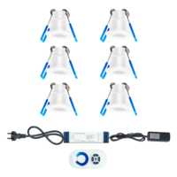 LED inbouwspot set 6&times;3W wit dimbaar | 1080lm | 2700K warm wit IP65