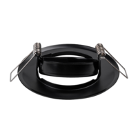 GU10 inbouwarmatuur zwart | Voor 50mm LED spots | IP22