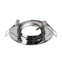 GU10 inbouwarmatuur zilver kantelbaar | Voor 50mm LED spots | IP22